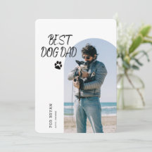 Mejor Papá Perro | Tarjeta fotográfica del Día del