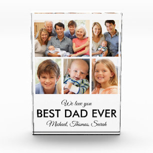 Mejor Papá Personalizado Foto Collage Moderno