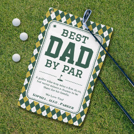 Mejor Papá por Par Toalla de Golf Personalizada Re