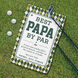 Mejor Papá por Par Toalla de Golf Personalizada Re