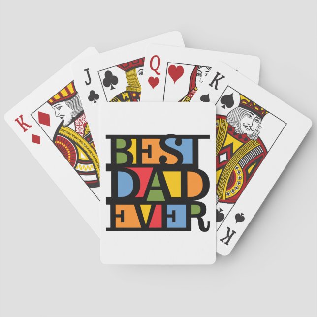 MEJOR PAPÁ QUE NUNCA juegue cartas (Reverso)