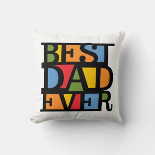 MEJOR PAPÁ QUE NUNCA personalizado arroje almohada