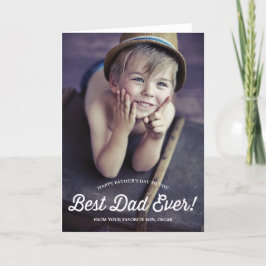 Mejor Papá | Tarjeta diurna para padres de caligra