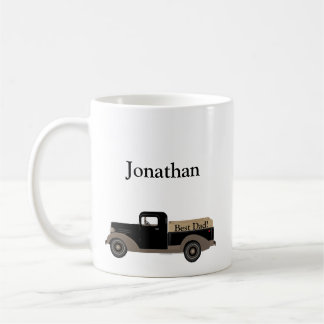 ¡Mejor Papá! Taza de Café de Camioneta Antigua