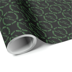 Mejor papel de regalo negro mate para Madre Irland