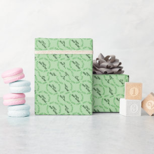 Mejor papel de regalo verde brillante para Madre I