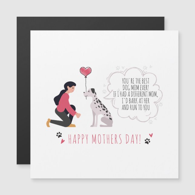 Mejor Perro Feliz Día de la Madre (Anverso/Reverso)