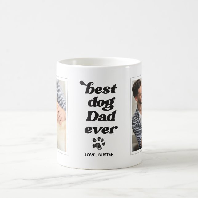 Mejor Personalizado de papá de perro y taza de caf