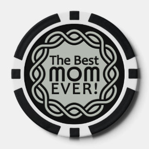 MEJOR personalizado MOM monograma fichas de póker