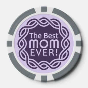 MEJOR personalizado MOM monograma fichas de póker