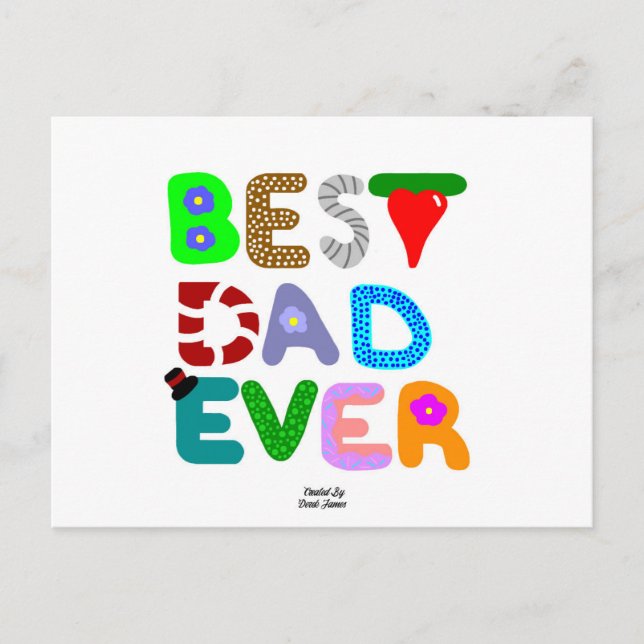 Mejor Postal de Papá Nunca (Anverso)