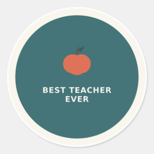 Mejor Profesor Calcomanía de Vinilo