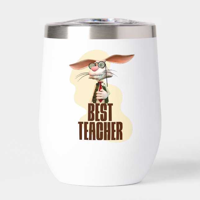 Mejor Profesor Conejo Divertido (Frente)