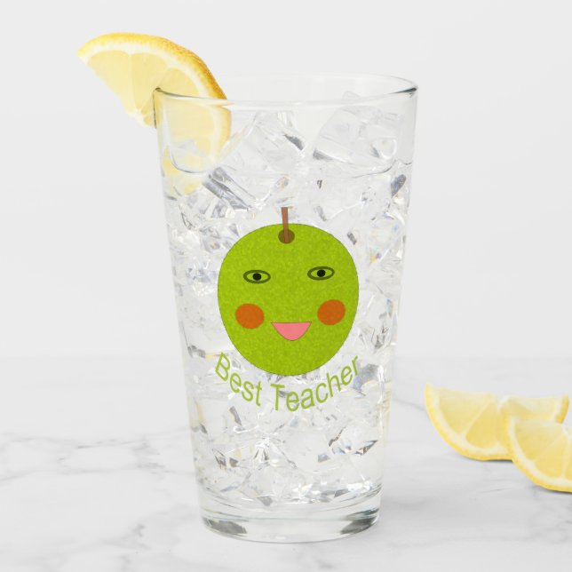 Mejor profesor feliz Apple (Anverso (hielo))