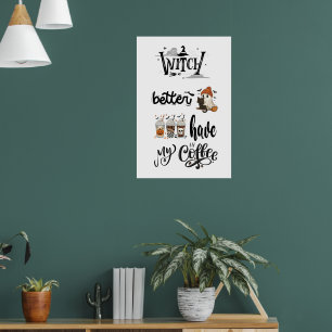 Mejor que la bruja tenga mi decoración de café par