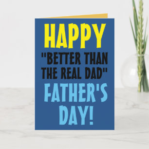Mejor que la verdadera tarjeta del día del padre -