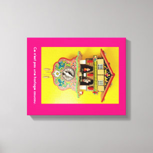 ¿Mejor que un reloj cuco? Un lienzo envuelto.