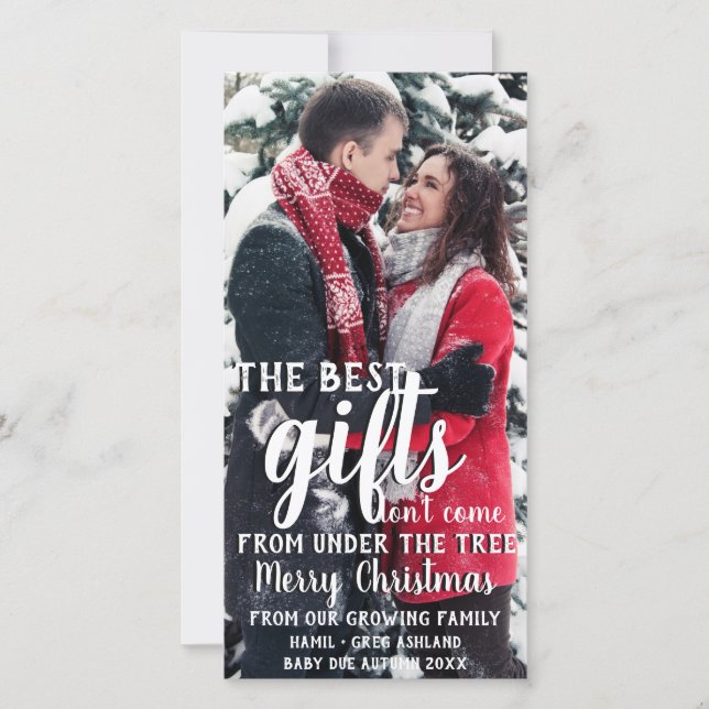 Mejor Regalo Bajo La Invitación De Embarazo Del Ár (Anverso)