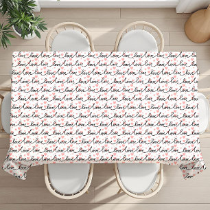 Mejor regalo del día de San Valentín mantel corazo