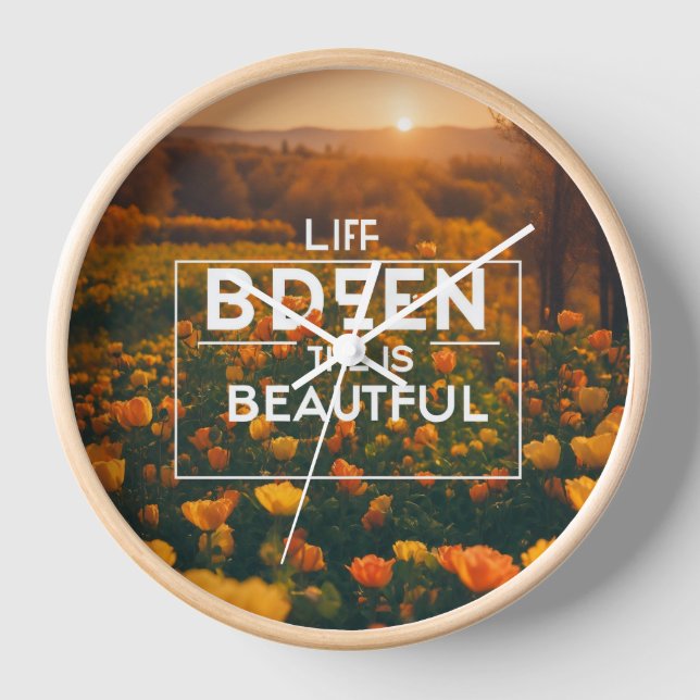 Mejor reloj de pared de diseño de gloria matutino  (Anverso)