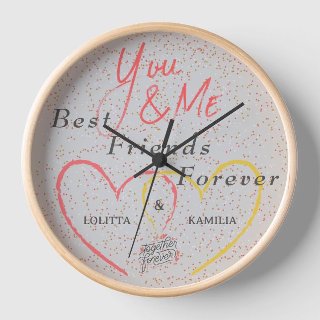 Mejor Reloj de pared Personalizado para siempre -  (Anverso)