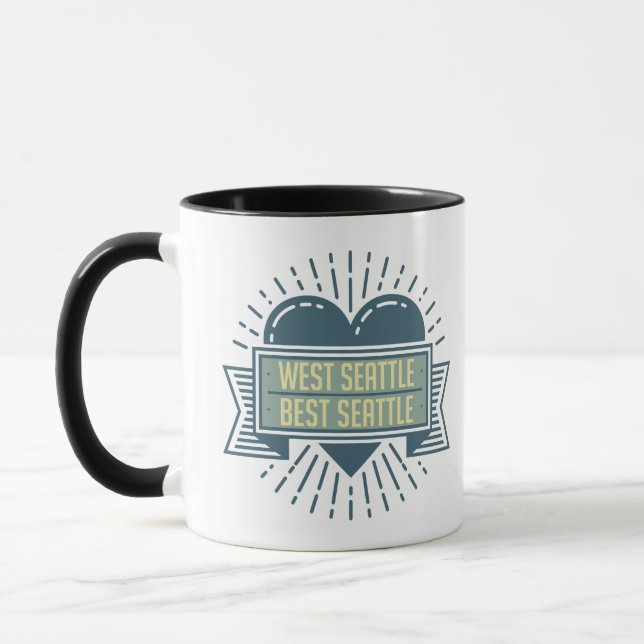 Mejor Seattle taza del oeste de Seattle (Izquierda)