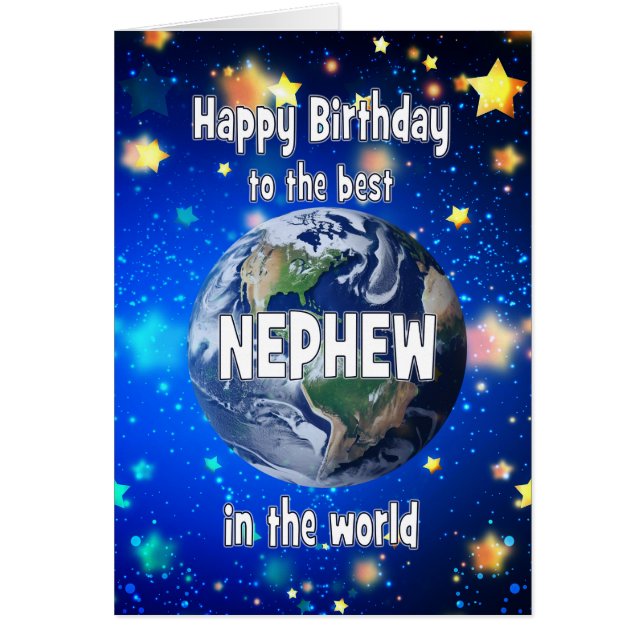 Mejor Sobrino En El Cumpleaños Mundial (Frente)