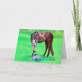 Mejor Tarjeta Blank de Perro de Cuerno de Amigos