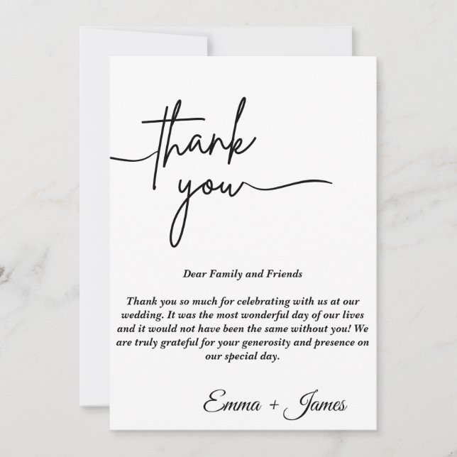 Mejor tarjeta Boda moderna (Anverso)