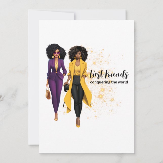 Mejor tarjeta de amigos Para un verdadero mejor am (Anverso)