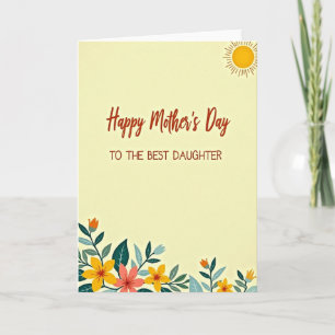 Mejor Tarjeta de Amor Floral para Hija
