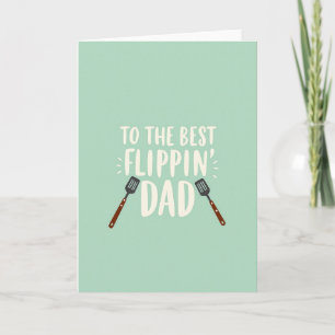 Mejor tarjeta de arte de espátula para papá genial