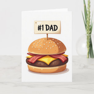 Mejor tarjeta de arte de sándwich para papá
