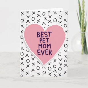 Mejor tarjeta de arte del corazón de la mamá de ma