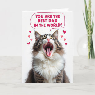 Mejor tarjeta de arte felino para papá