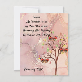 Mejor Tarjeta de Boda de Otoño de Solicitud de Hom