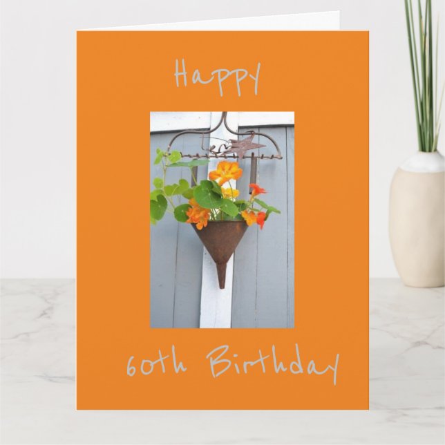 MEJOR TARJETA DE CUMPLEAÑOS DE *60* DE AMIGO (Anverso)