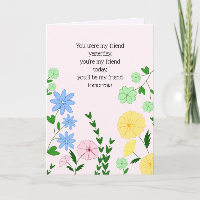 Mejor Tarjeta de Cumpleaños de Amigo (Anverso)