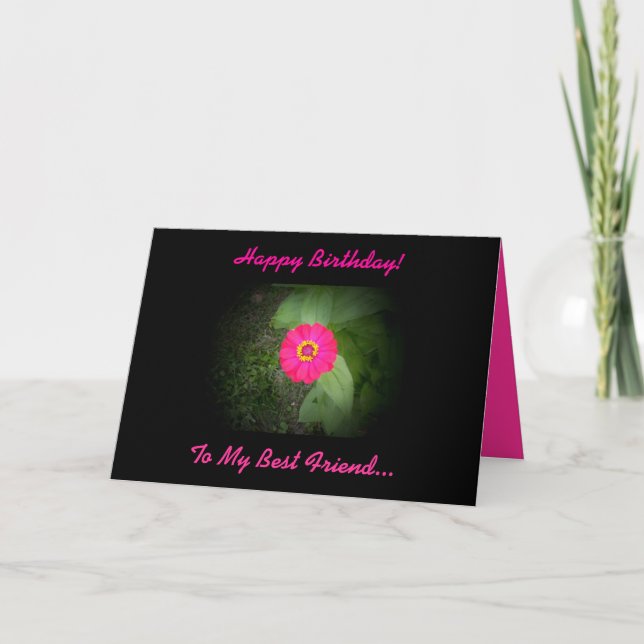 Mejor Tarjeta de Cumpleaños de Poema Amigo (Anverso)