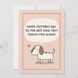 Mejor tarjeta de cumpleaños para mamá perruna del 