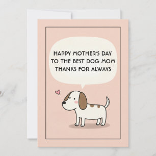 Mejor tarjeta de cumpleaños para mamá perruna del