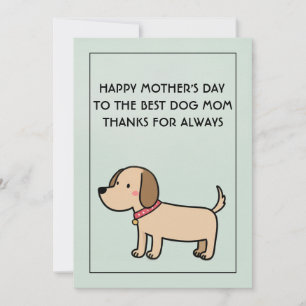 Mejor tarjeta de cumpleaños para mamá perruna día