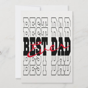 Mejor tarjeta de Día del Padre para papá, personal