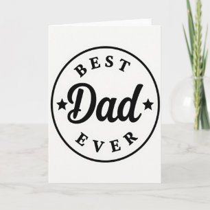 Mejor tarjeta de diseño tipográfico para papá