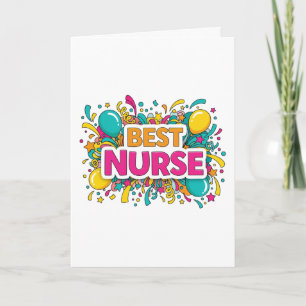 Mejor tarjeta de felicitación para enfermera