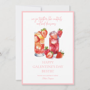 Mejor tarjeta de fiesta de Galentine's Day cóctel 