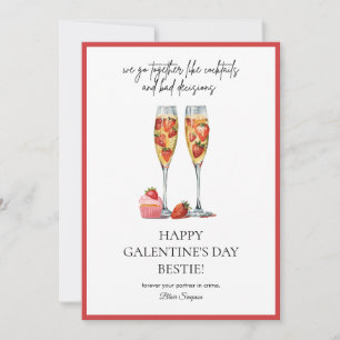 Mejor tarjeta de fiesta de Galentine's Day con cóc