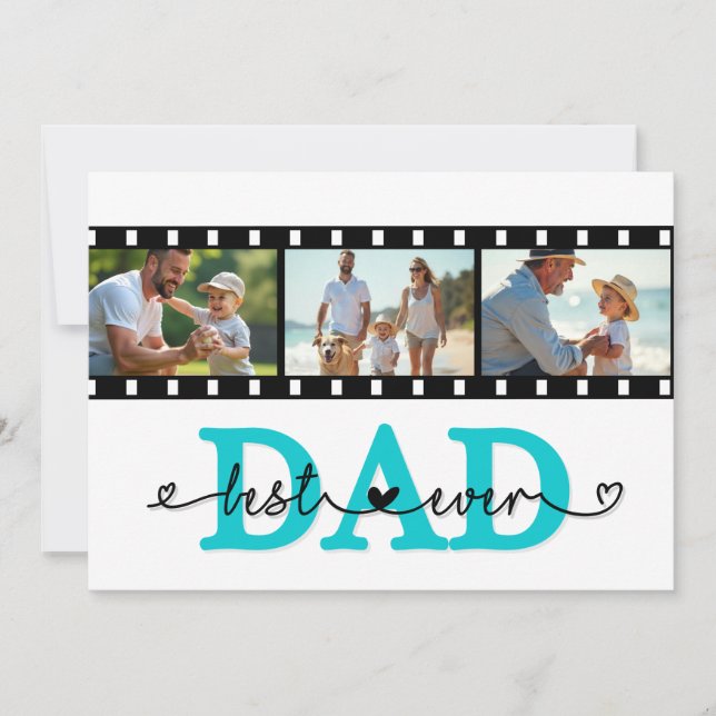 Mejor tarjeta de fotos de papá jamás, Día del padr (Anverso)