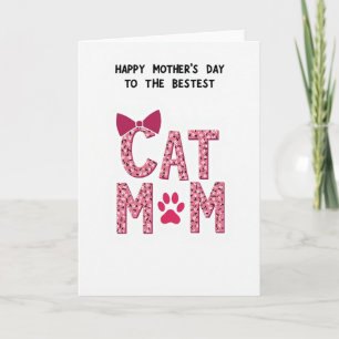 Mejor tarjeta de ilustración para mamá gata