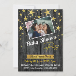 Mejor tarjeta de invitación plana Baby Shower, tam